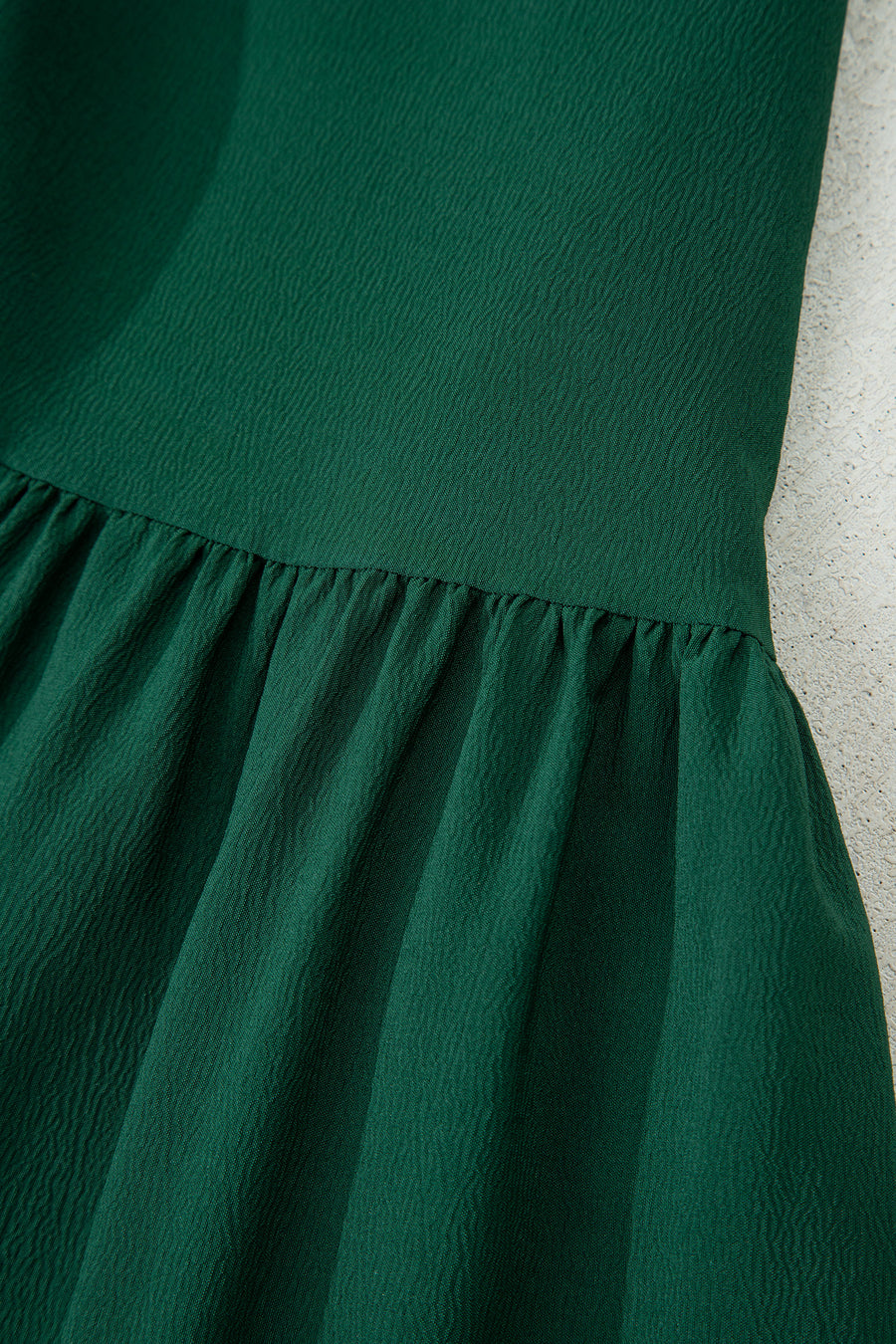 Solid Long Sleeve Button V-Neck Tiered Maxi Dress- 2 Colors