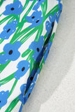 Floral Print Square Neck Ruffled Strap Maxi Dress- 2 Colors