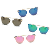 ALLEGAN Round Cat-Eye Sunglasses- 4 Colors