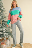 Color Block Drop Shoulder Sweatshirt- 4 Colors