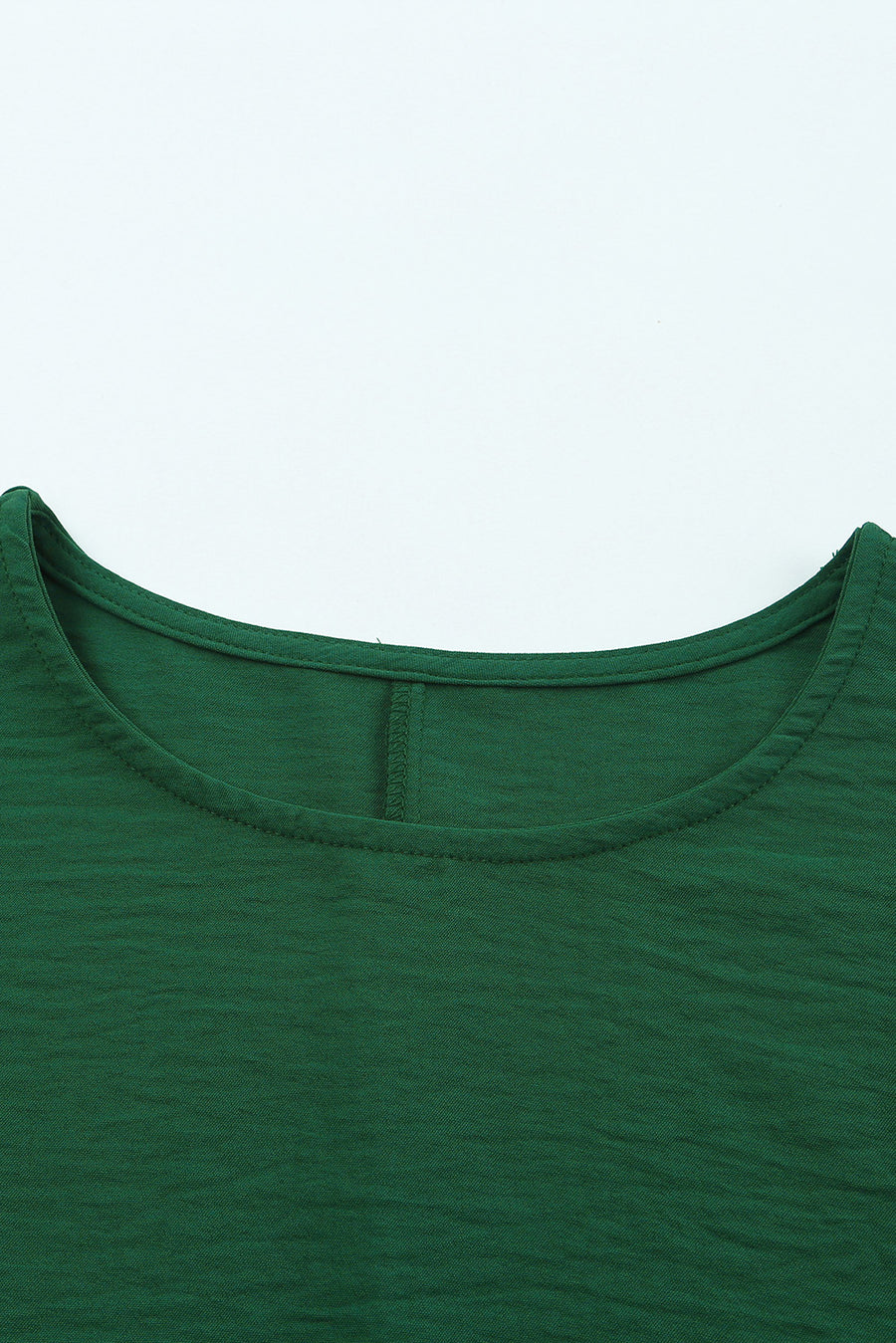 Shirred Cuffs Short Sleeve Blouse- 2 Colors