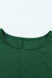 Shirred Cuffs Short Sleeve Blouse- 2 Colors