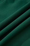 Solid Long Sleeve Button V-Neck Tiered Maxi Dress- 2 Colors