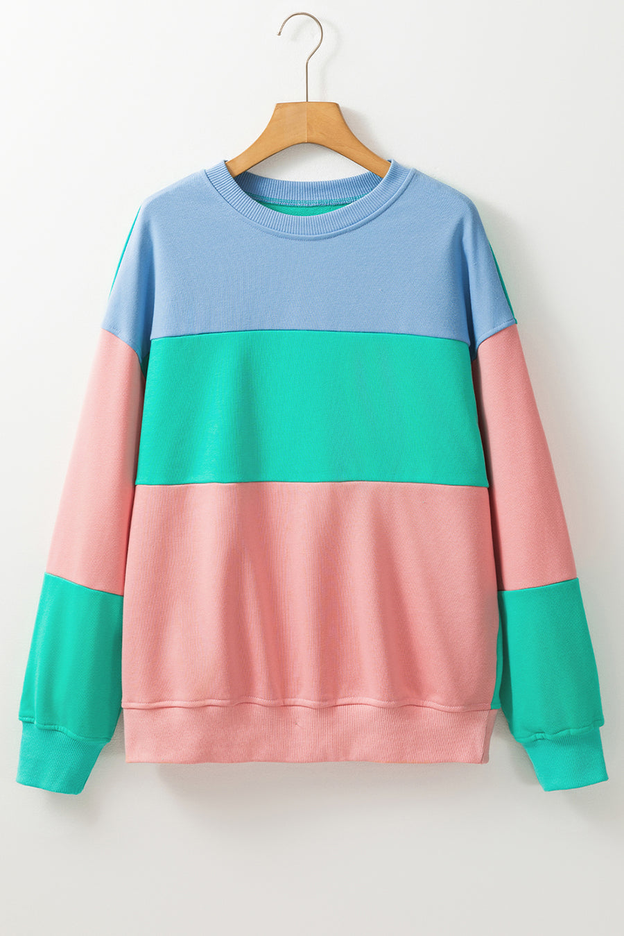 Color Block Drop Shoulder Sweatshirt- 4 Colors