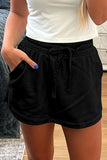 French Terry Drawstring Skort with Pockets- 3 Colors