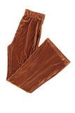 Chestnut High-Waist Corduroy Flare Pants
