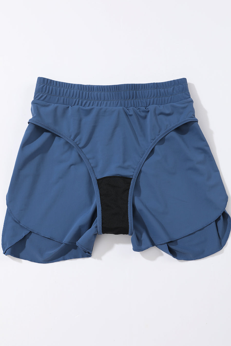 Drawstring Elastic Waist Built-In Brief Swim Shorts- 2 Colors