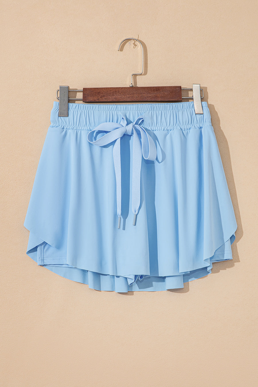 Ribbon Drawstring High-Waist Lined Tennis Skort- 6 Colors