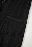 Mineral Wash Exposed Seam Wide Leg Cargo Pants- 3 Colors
