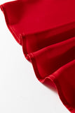 Frilled V-Neck Bow Detail 3/4 Sleeve Blouse- 2 Colors