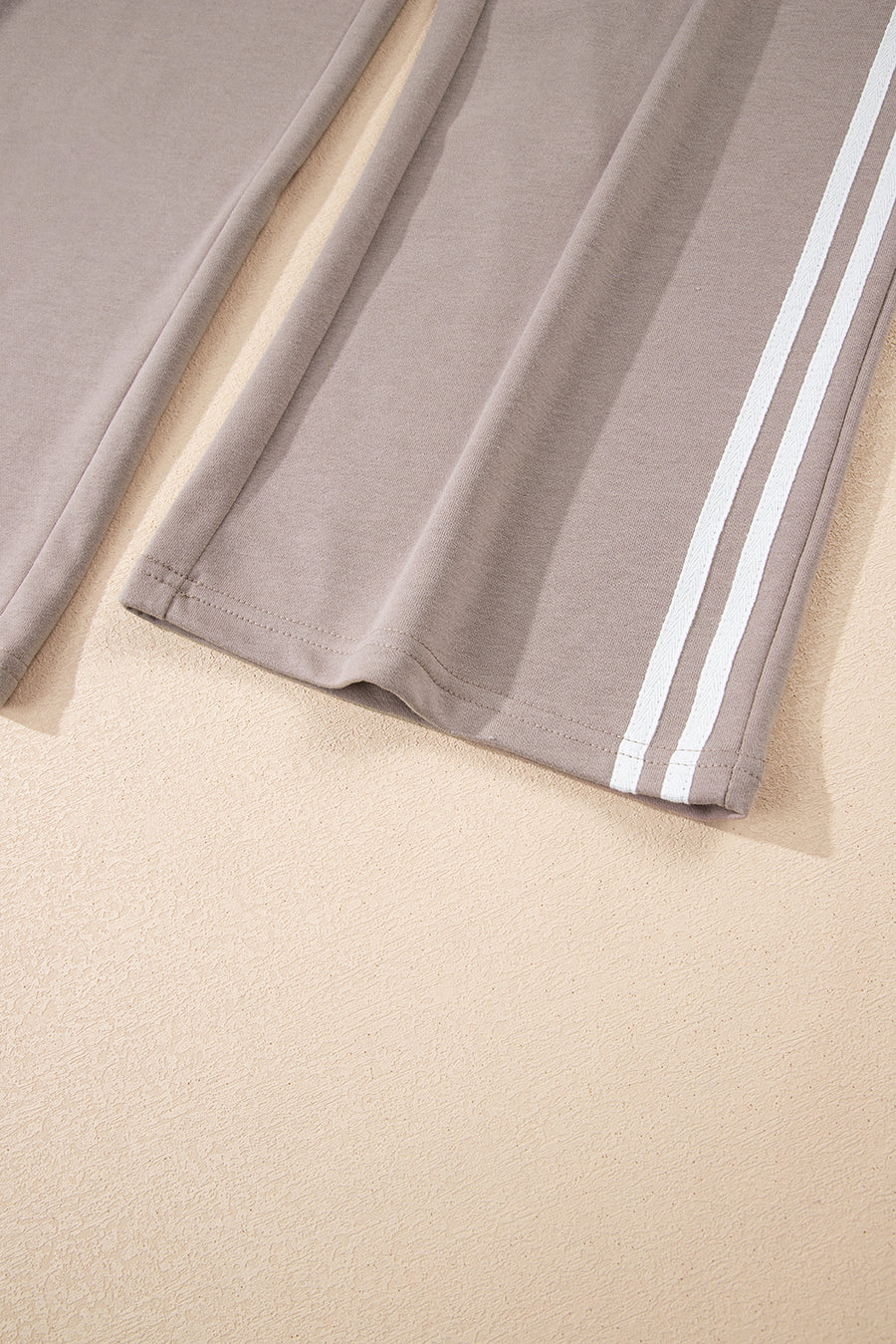 Varsity Striped Cropped Sweatshirt and Wide Leg Pants Matching Set- 5 Colors