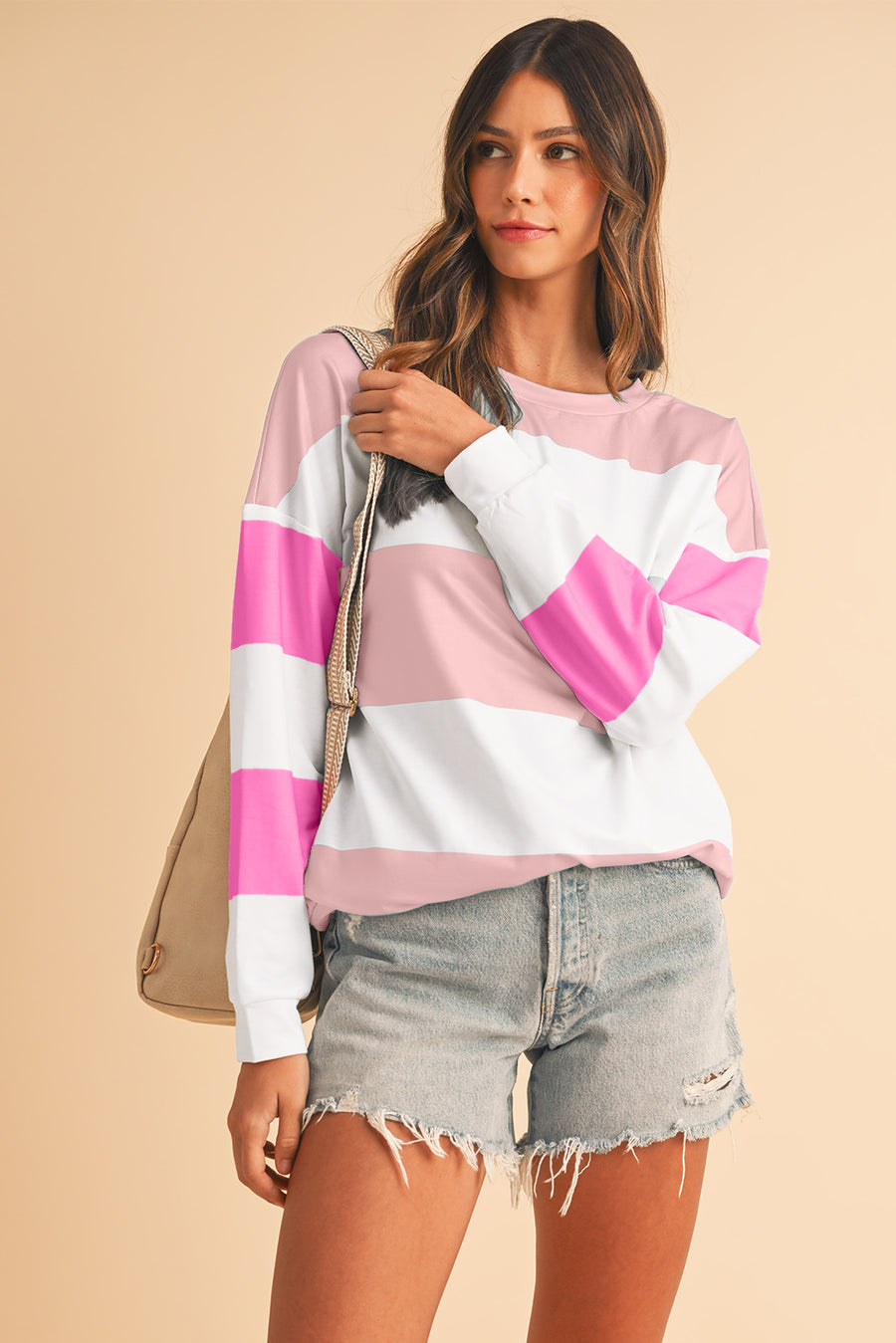 Color Block Long Sleeve Top- 3 Colors