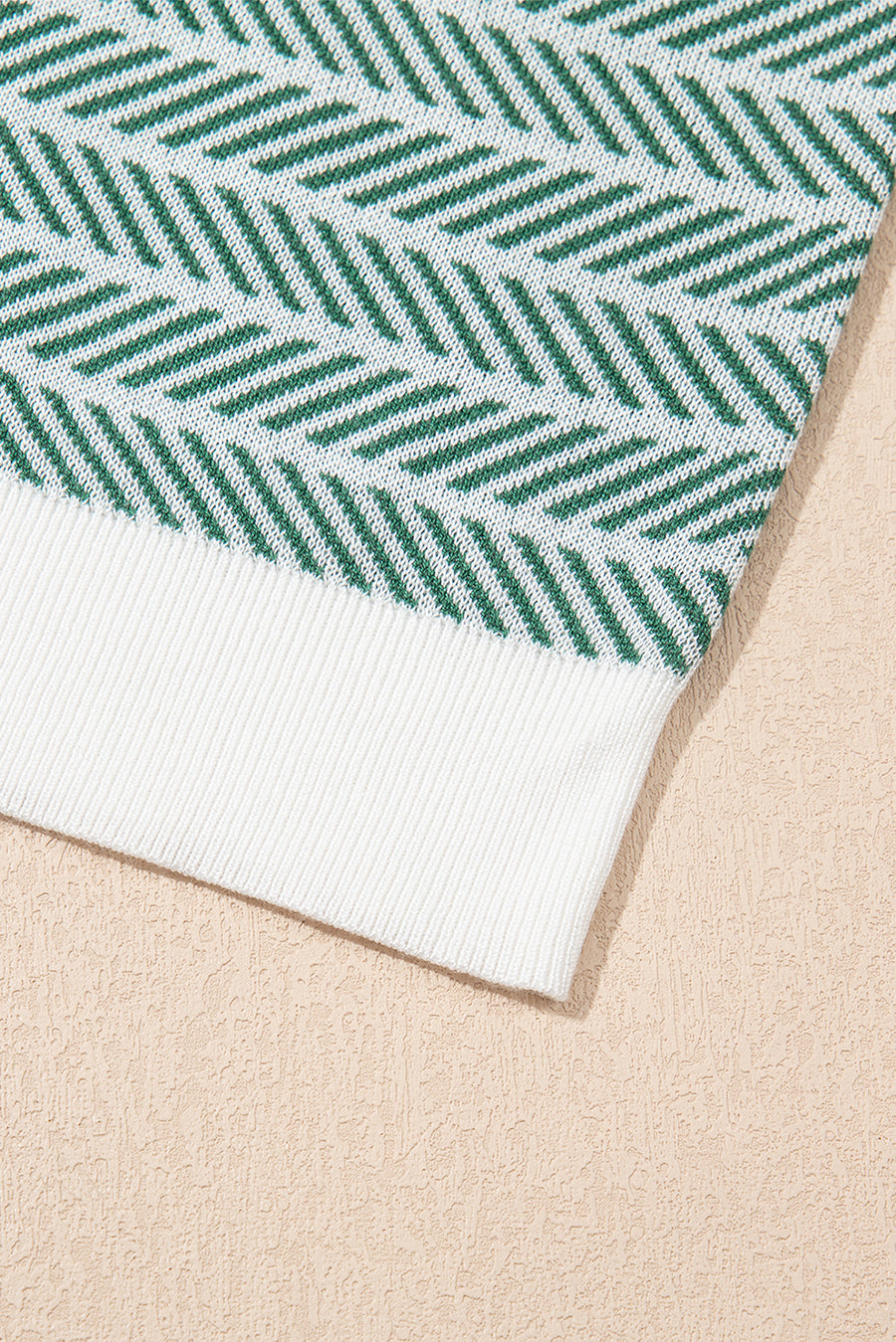 Striped Contrast Trim Sleeveless Collared Sweater- 3 Colors