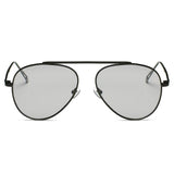 HIDALGO Metal Oversized Tinted Lens Aviator Sunglasses- 8 Colors