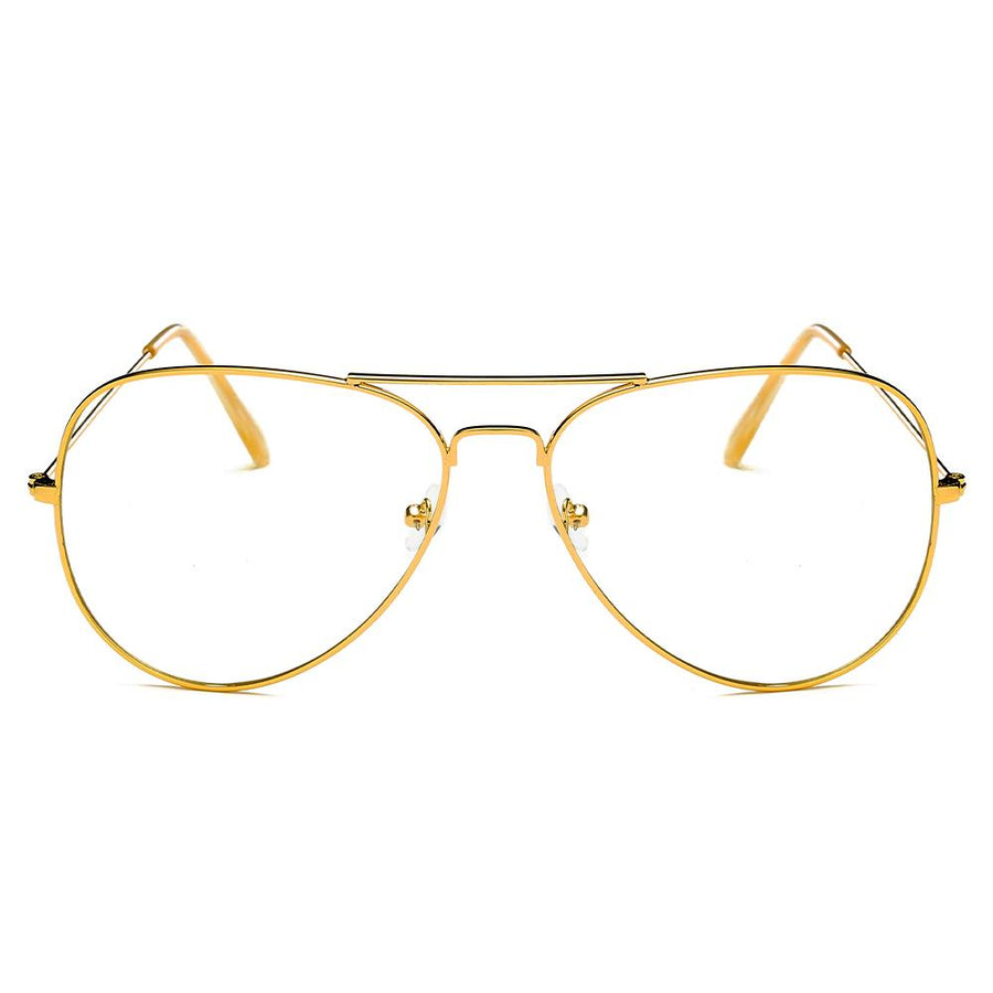 ENID - Trendy Aviator Clear Lens Sunglasses- 5 Colors