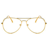 ENID - Trendy Aviator Clear Lens Sunglasses- 5 Colors