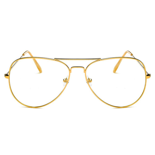 ENID - Trendy Aviator Clear Glasses Lens Sun Glasses
