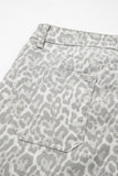 Print Frayed Edge Wide Leg High-Waist Jeans- 7 Styles