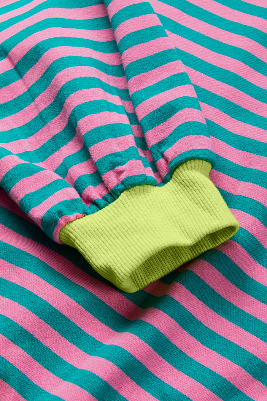 Striped Contrast Trim Oversized Sweatshirt- 4 Colors