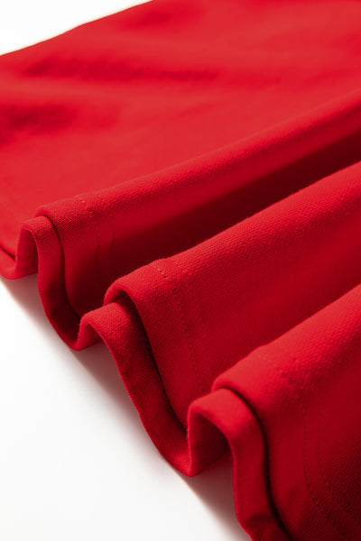 Tillandsia Purple Preppy Striped Sleeve Loose Mini Dress