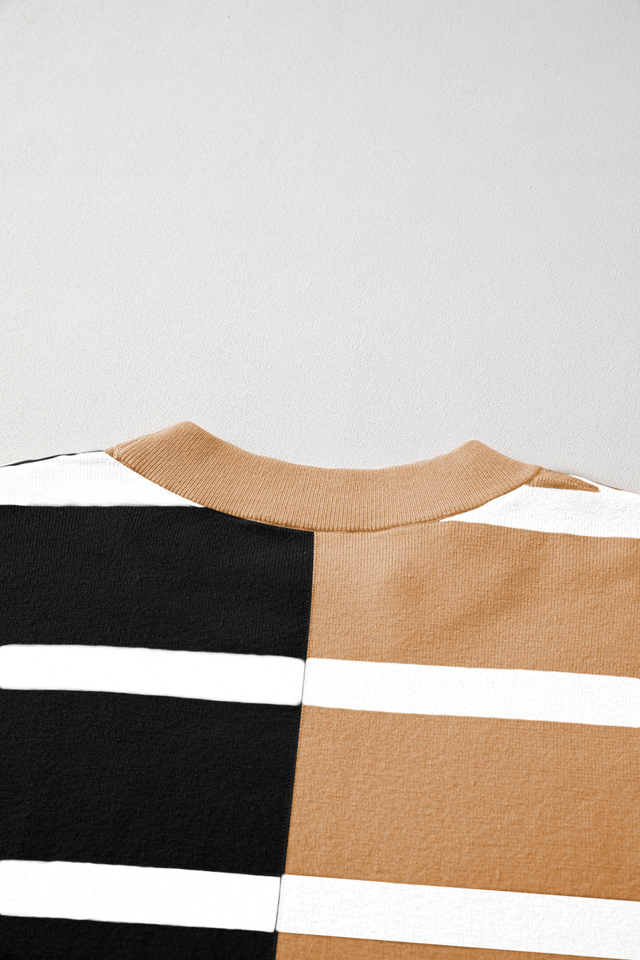 Striped Exposed Seam Patchwork Loose Fit Sweater- 4 Colors