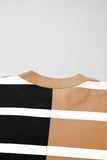 Striped Exposed Seam Patchwork Loose Fit Sweater- 4 Colors