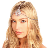 Crusted Medallion Chain Headpiece