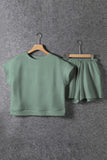 Textured Short Sleeve Top and Shorts Set- 7 Colors