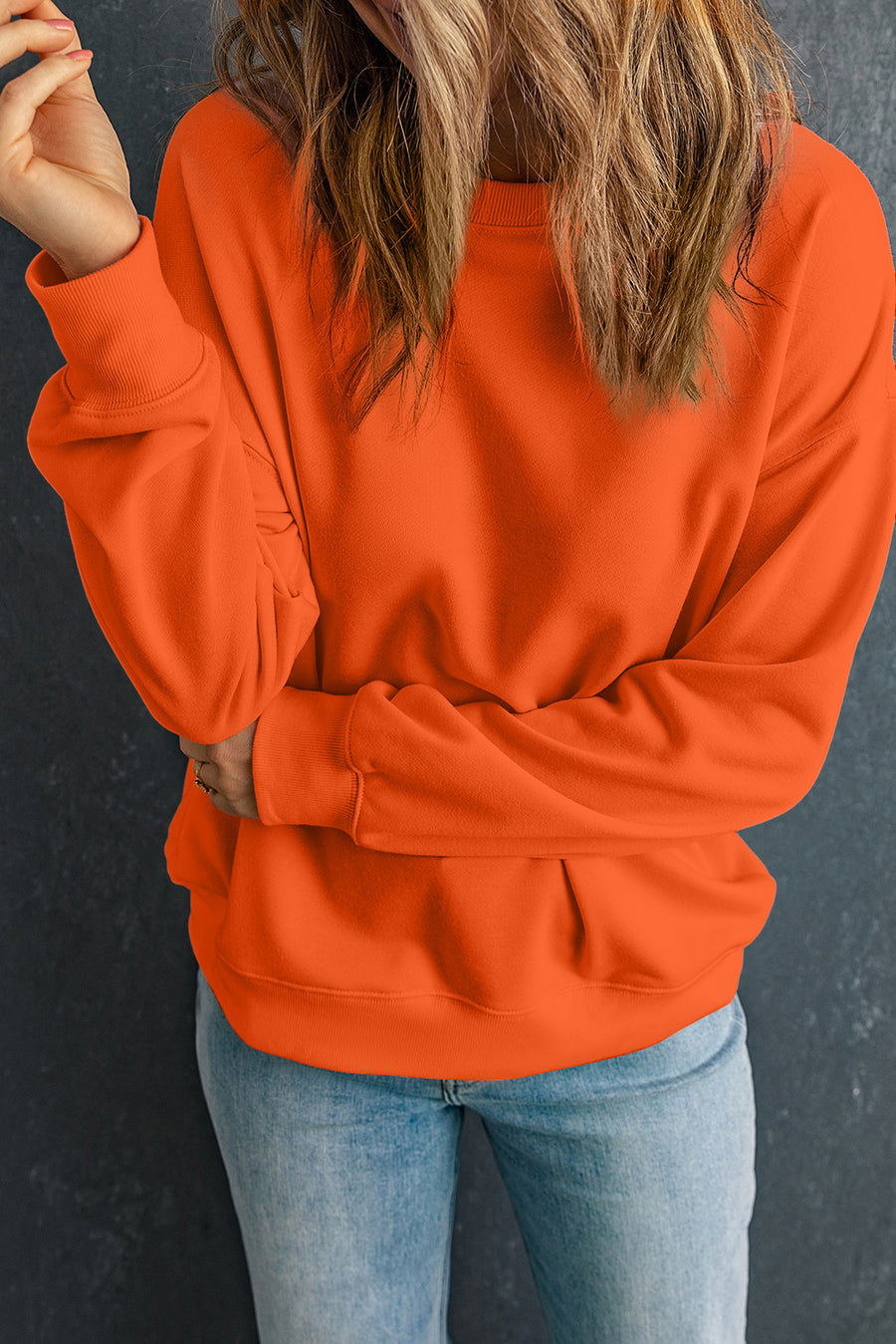 Classic Crew Neck Pullover Sweatshirt- 2 Colors