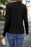 Asymmetric Seam Long Sleeve Shirt- 3 Colors
