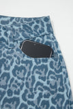 Print Frayed Edge Wide Leg High-Waist Jeans- 7 Styles