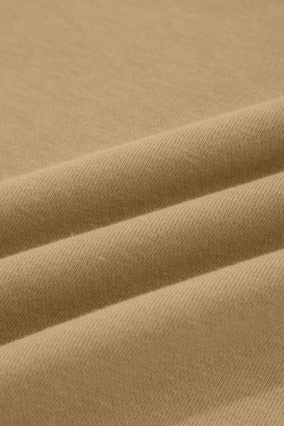 Rose Pink Star Patchwork Exposed Seam Uneven Hem Sweatshirt