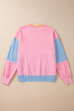 Color Block Drop Shoulder Sweatshirt- 4 Colors