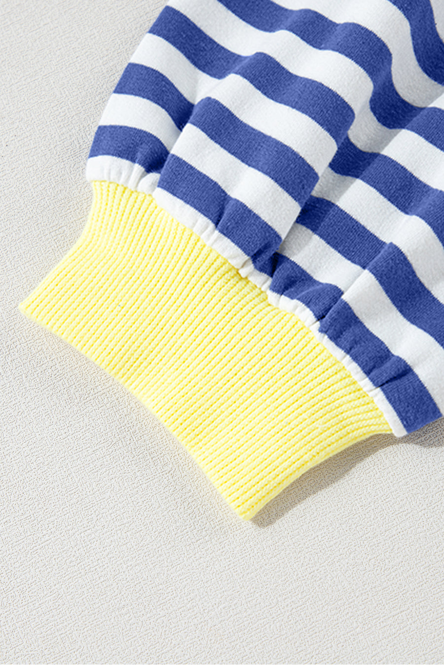 Striped Contrast Trim Oversized Sweatshirt- 4 Colors