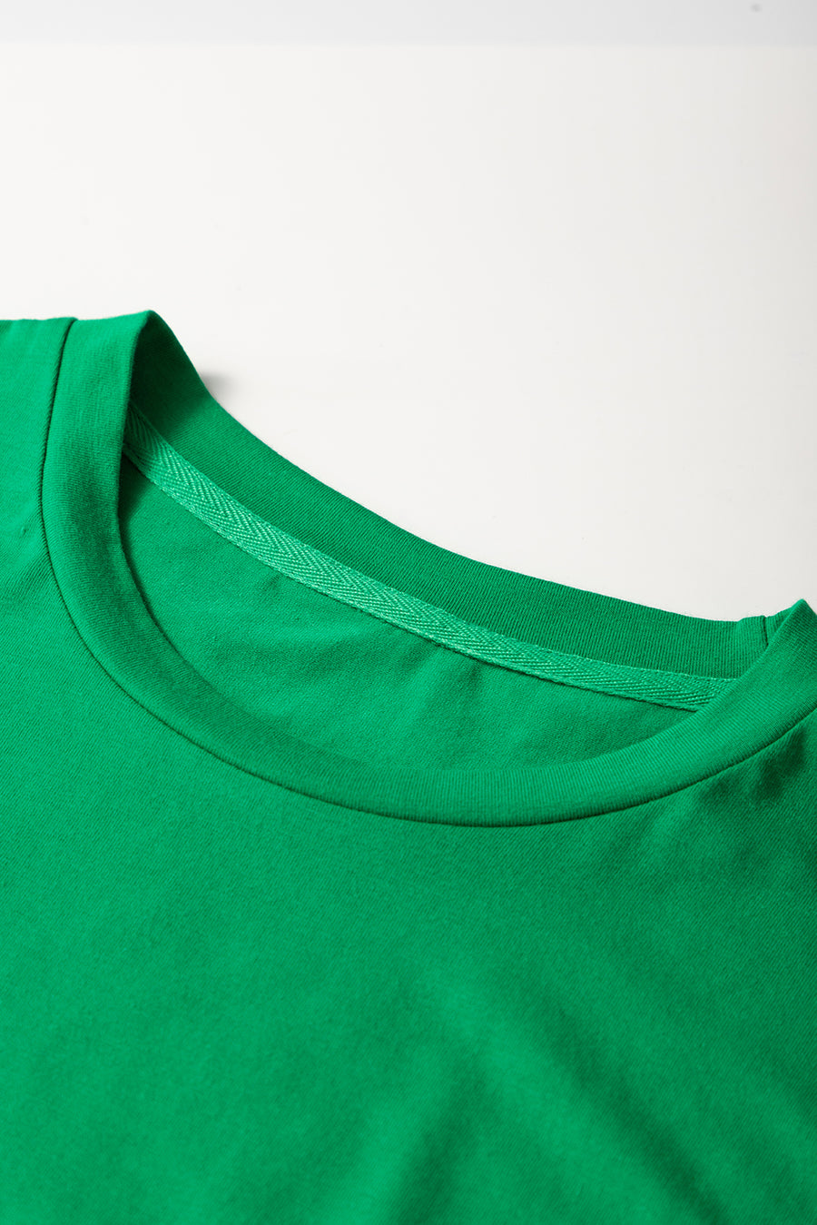 Basic Crew Neck Rolled Sleeve T-Shirt- 12 Colors