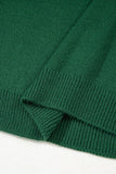 Evergreen Exposed Seam Raglan Sleeve Crew Neck Sweater