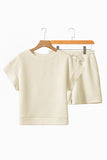 Textured Short Sleeve Top and Shorts Set- 7 Colors