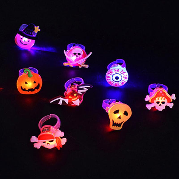Halloween Light Up Rings