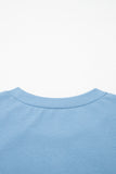 Stars and Stripes Contrast Puff Sleeve Top- 2 Colors