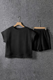 Textured Short Sleeve Top and Shorts Set- 7 Colors