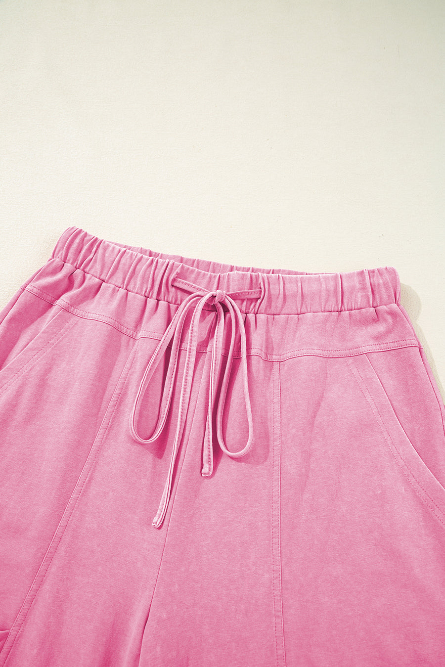 Mineral Wash Exposed Seam Wide Leg Cargo Pants- 3 Colors