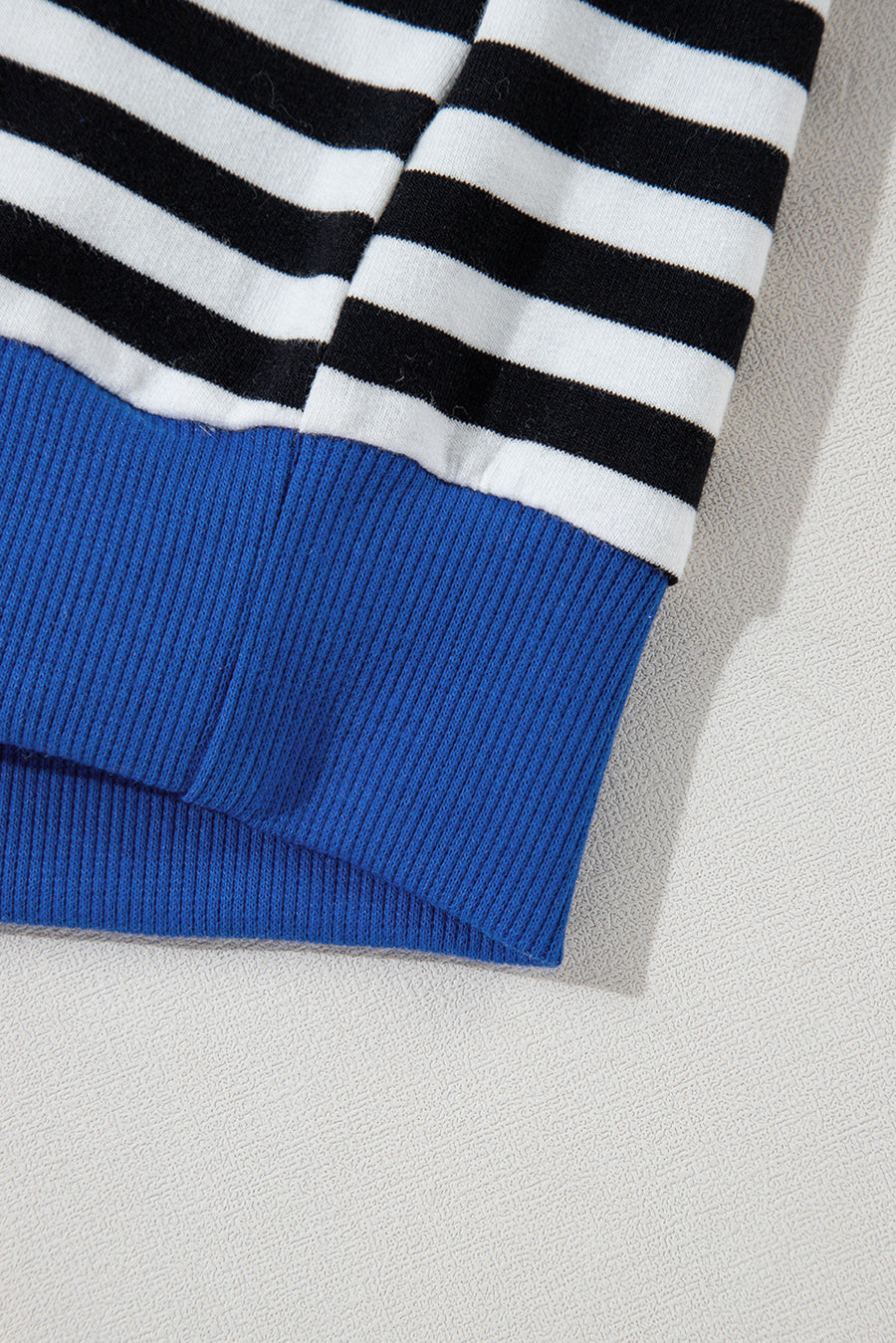 Striped Contrast Trim Oversized Sweatshirt- 4 Colors