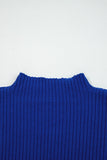 Green Pocket Ribbed Knit Short Sleeve Sweater- 9 Colors