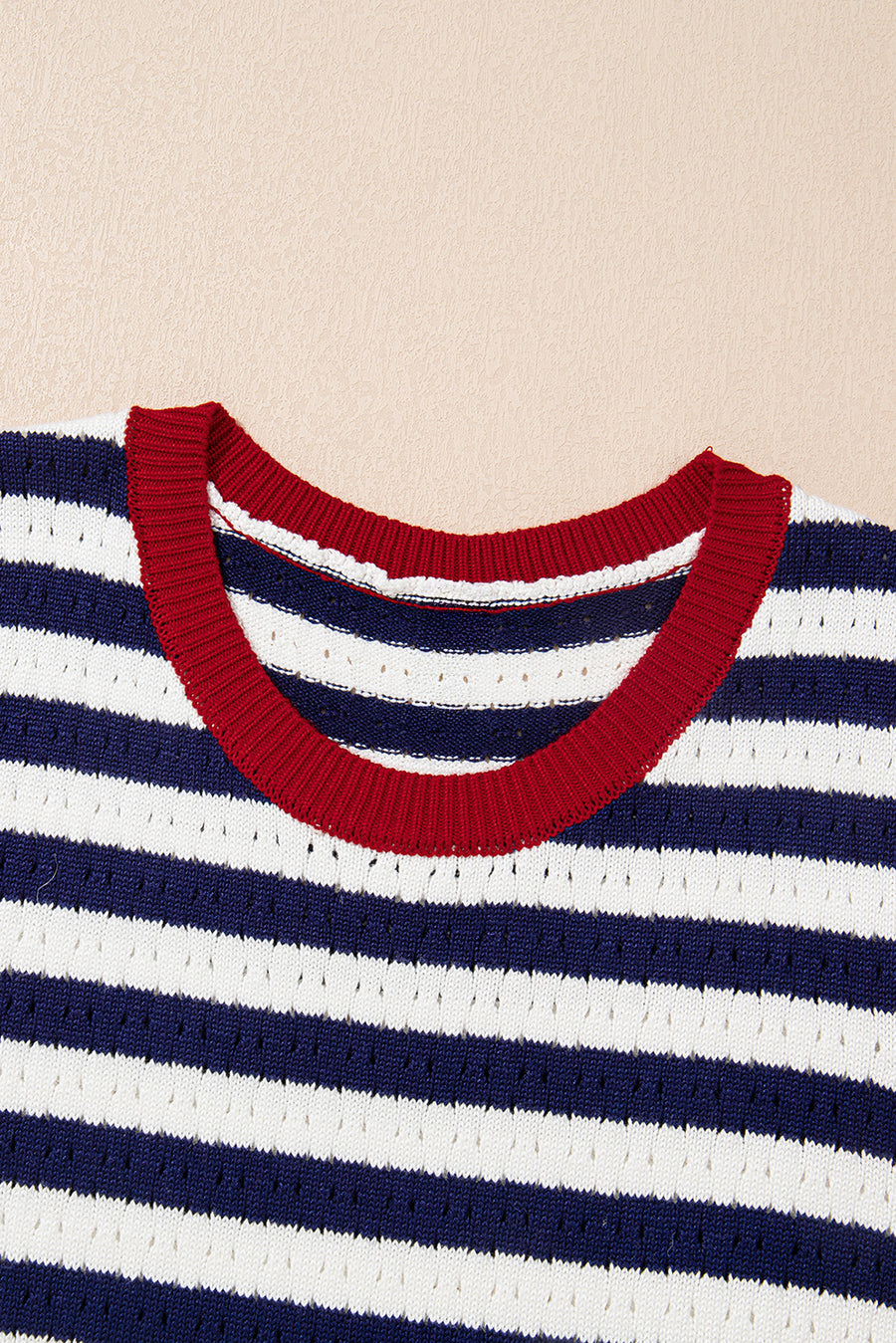 Striped Contrast Trim Sleeveless Sweater Vest- 3 Colors