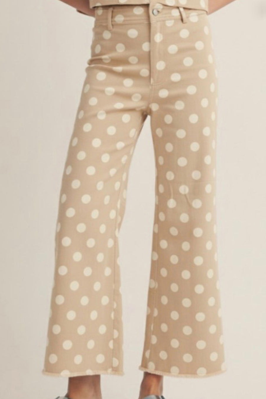 Print Frayed Edge Wide Leg High-Waist Jeans- 7 Styles