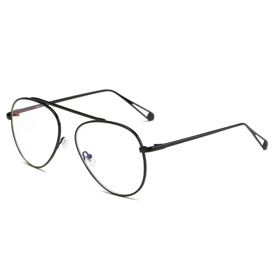HIDALGO Metal Oversized Tinted Lens Aviator Sunglasses- 8 Colors