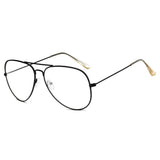 ENID - Trendy Aviator Clear Lens Sunglasses- 5 Colors