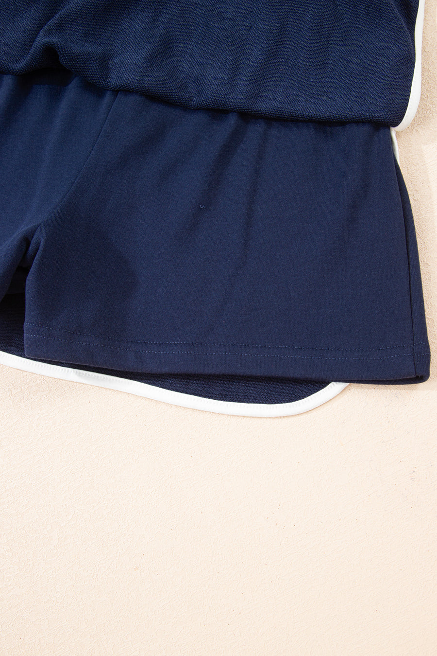 Varsity Striped Drop Shoulder Pullover Sweatshirt & Mini Skort Set- 6 Colors