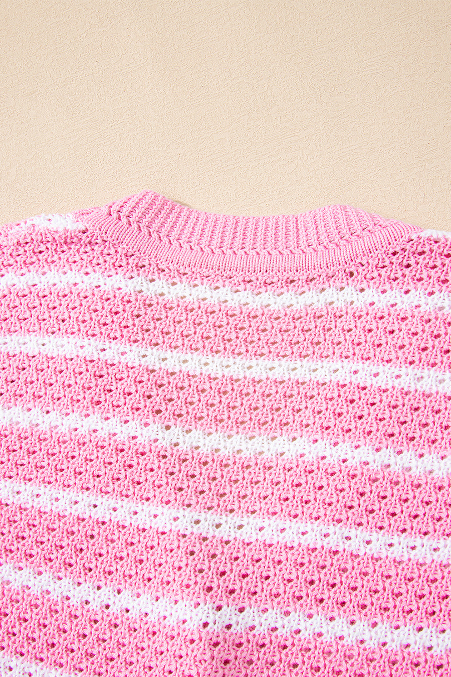 Striped V-Neck Button-Up Knit Vest- 2 Colors