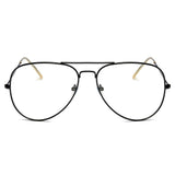 ENID - Trendy Aviator Clear Lens Sunglasses- 5 Colors